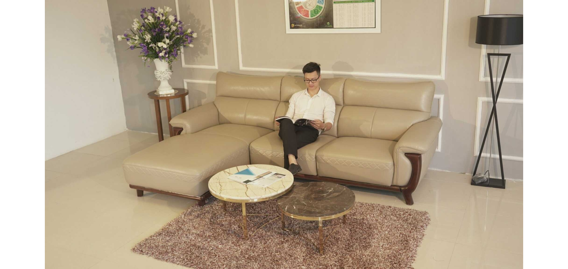 Sofa Da Thật  Volcanic