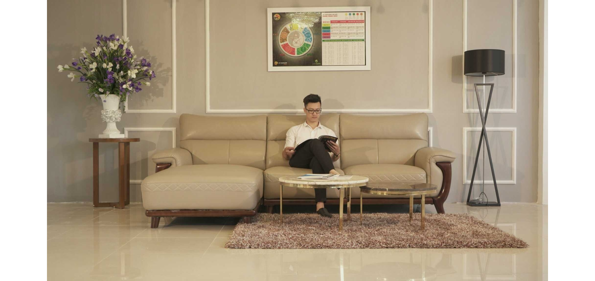 Sofa Da Thật  Volcanic