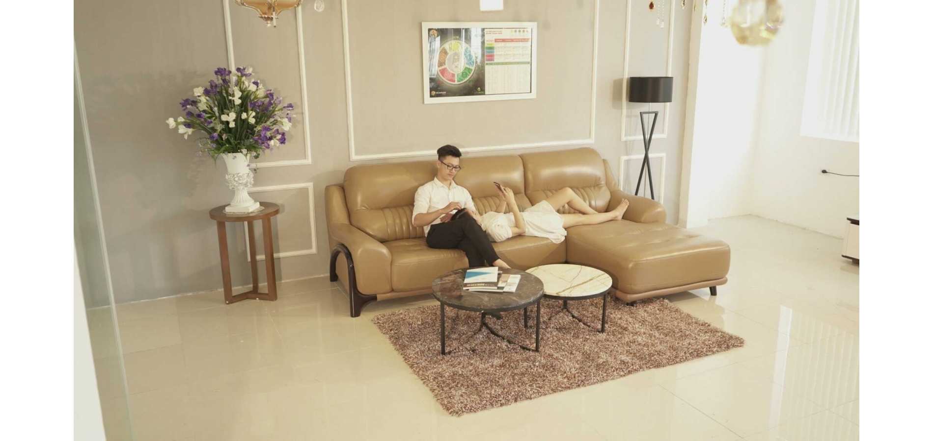 Sofa Da Thật  Loukos