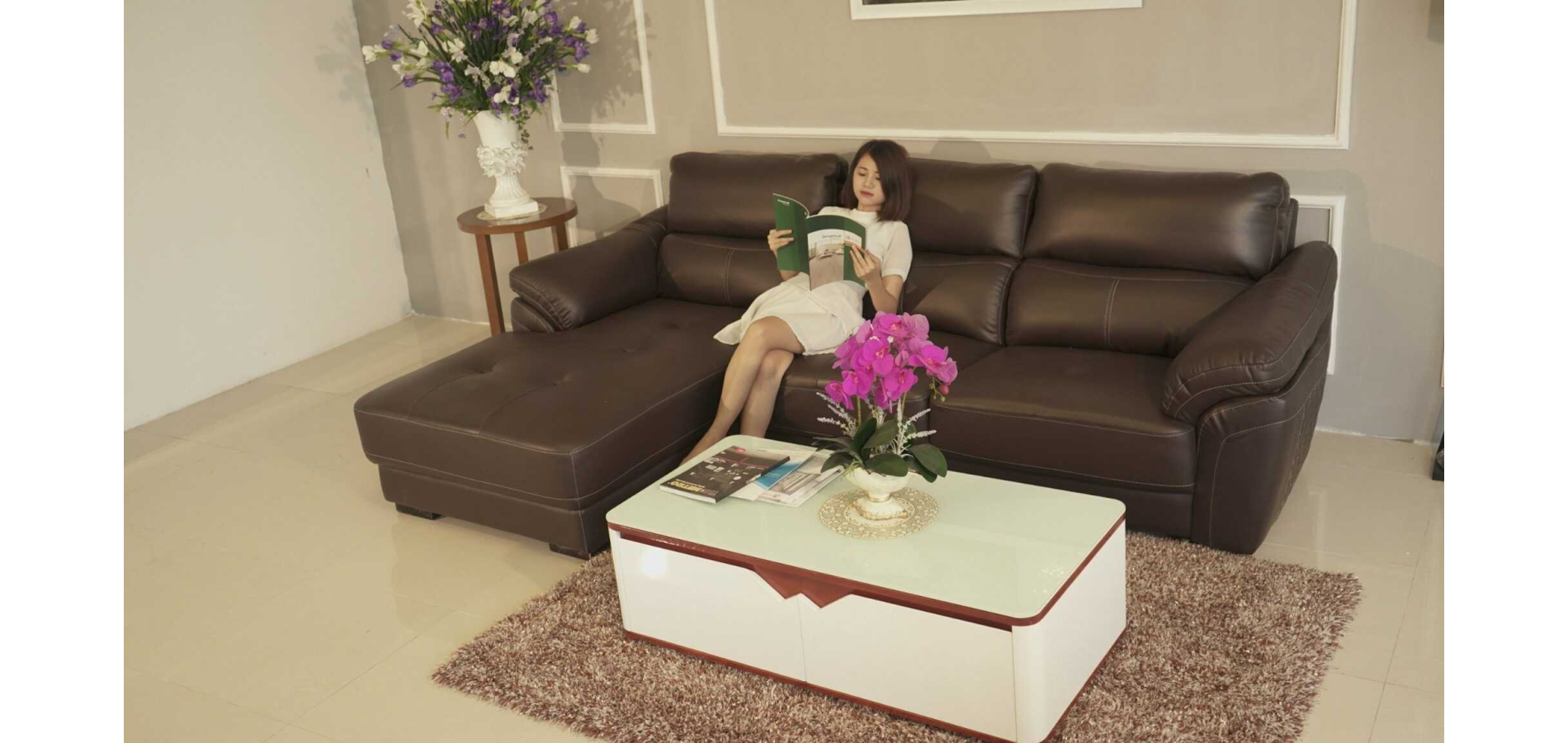Sofa Da Thật  Timber