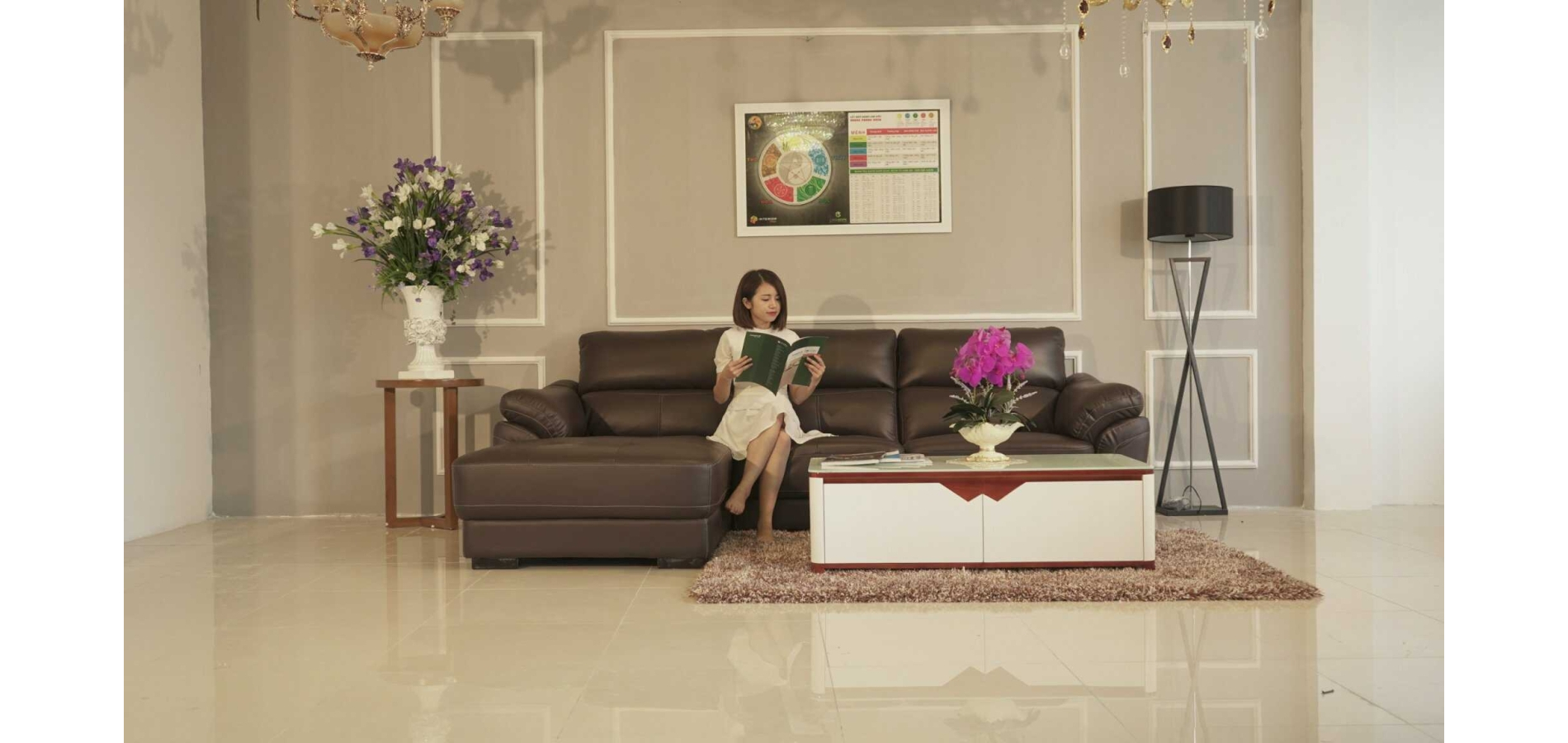 Sofa Da Thật  Timber